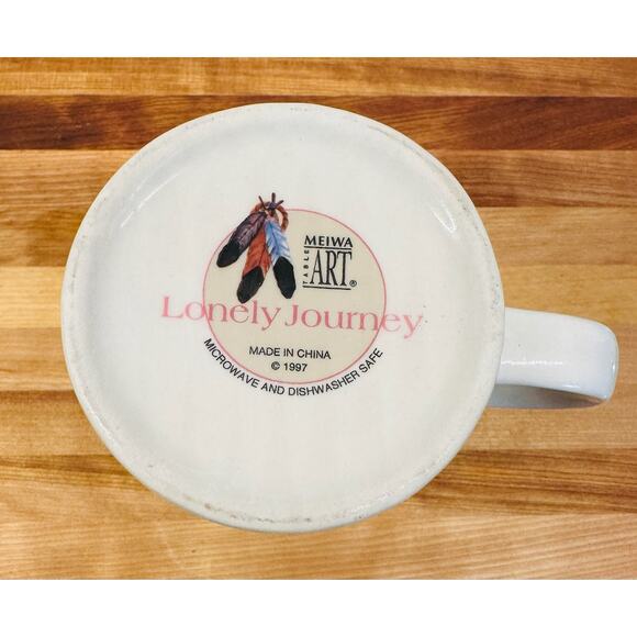 Meiwa Table Art "Lonely Journey" Coffee Mug | Carol Grigg |1997 - Picture 3 of 3